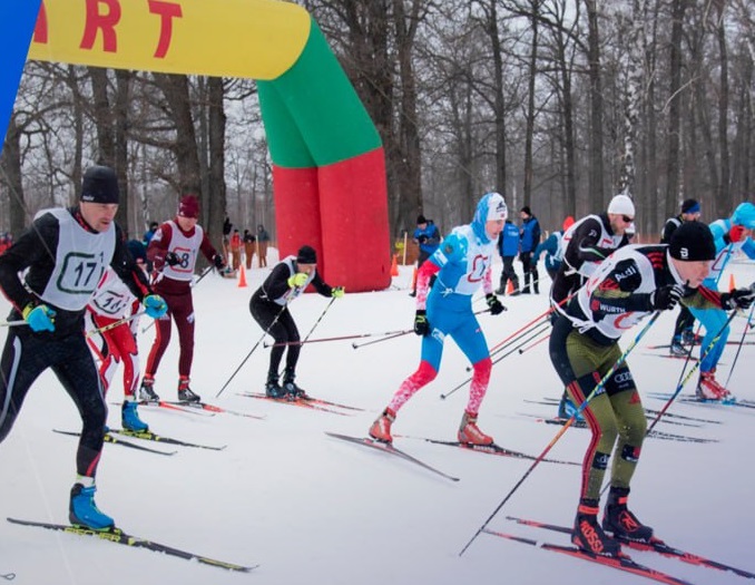 Спортивные соревнования по лыжным гонкам