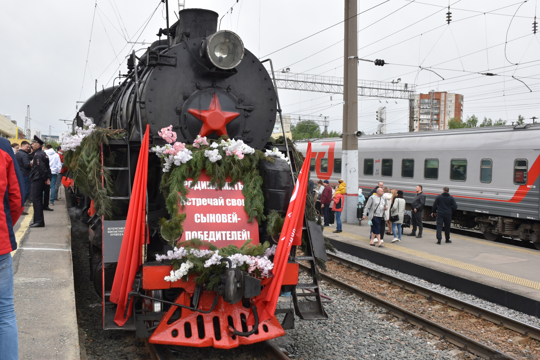 В Пензу прибыл «Паровоз Победы» | 05.05.2024 | Пенза - БезФормата