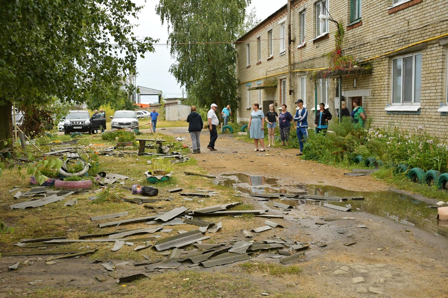 В Лопатино доставили стройматериалы для ремонта сорванных крыш | 23.08.2023  | Пенза - БезФормата