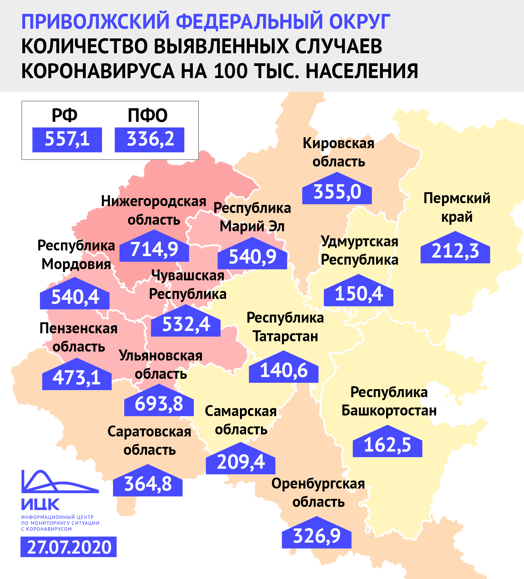 Ковид пензенская область карта