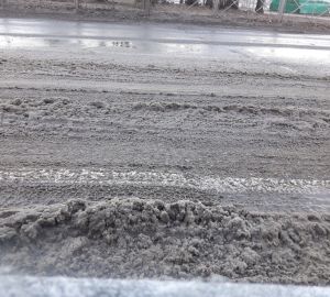 Причина гололеда на Проспекте Победы – коммунальная авария