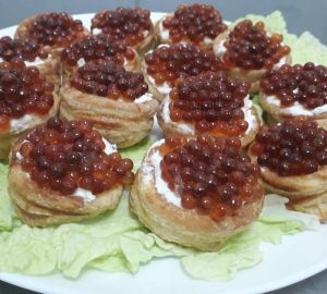 Готовим волованы с икрой