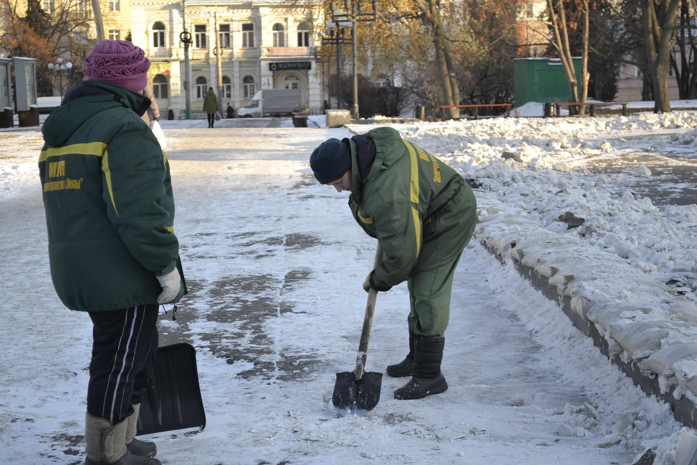 На Фонтанной площади Пензы появятся скульптуры из снега