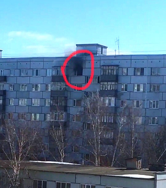 Пожар в пензенской многоэтажке в Арбеково: огонь вспыхнул на лестничной площадке