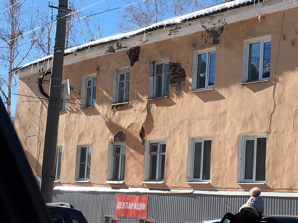 В Пензе обрушения грозят еще одному дому