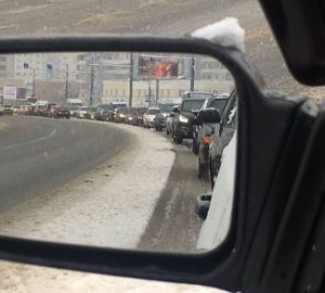 Вся Терновка стоит в пробках