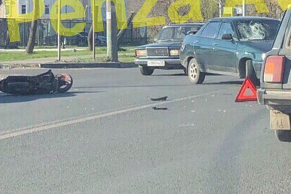 Сезон "хрустов": в Пензе сбили очередного скутериста