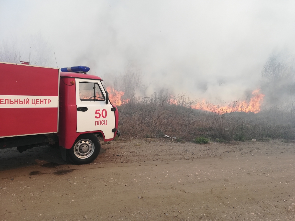 Пенза в огненном кольце: за выходные пожарные 8 раз тушили сухую траву