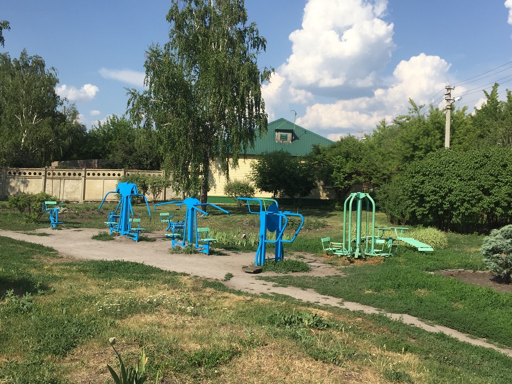 Сергей Палювин помог обновить спортивные элементы на площадке пензенской школы