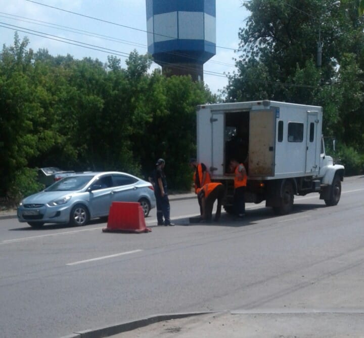 Провалившийся асфальт на Тухачевского восстановили