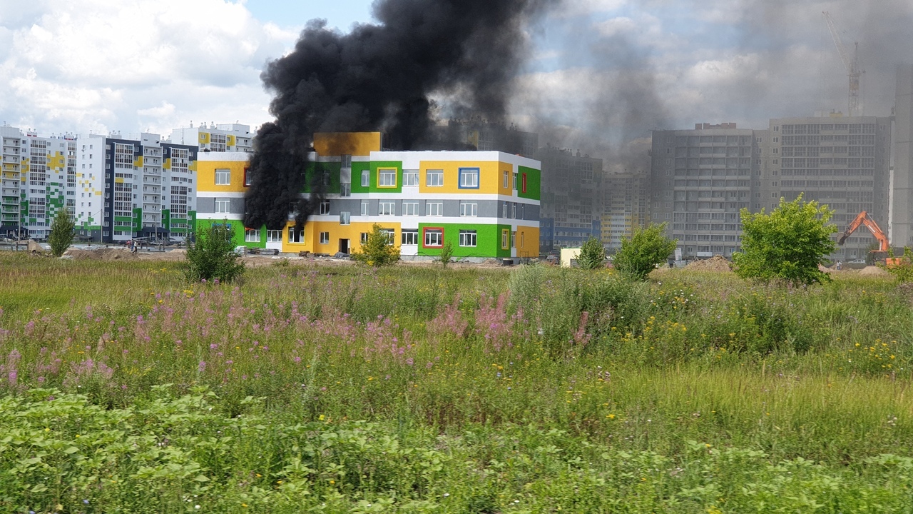 В Спутнике выгорел новый детский сад