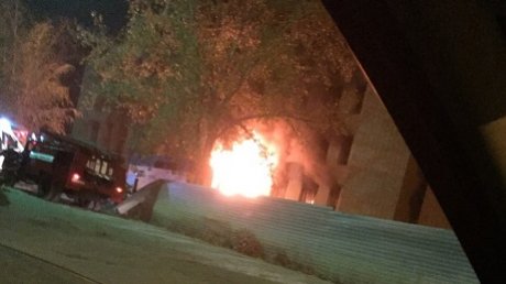 Пожар на стройке в Кузнецке ликвидировали 9 огнеборцев