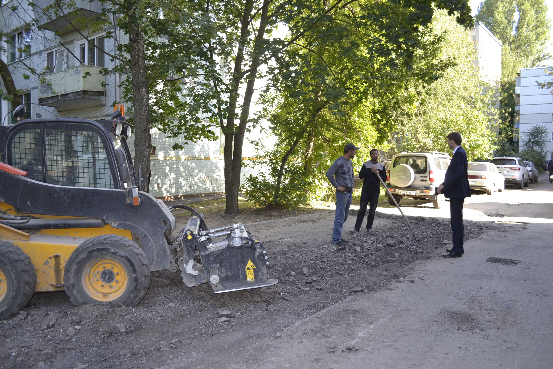В Пензе на Пушанина отремонтировали дорогу между жилыми домами