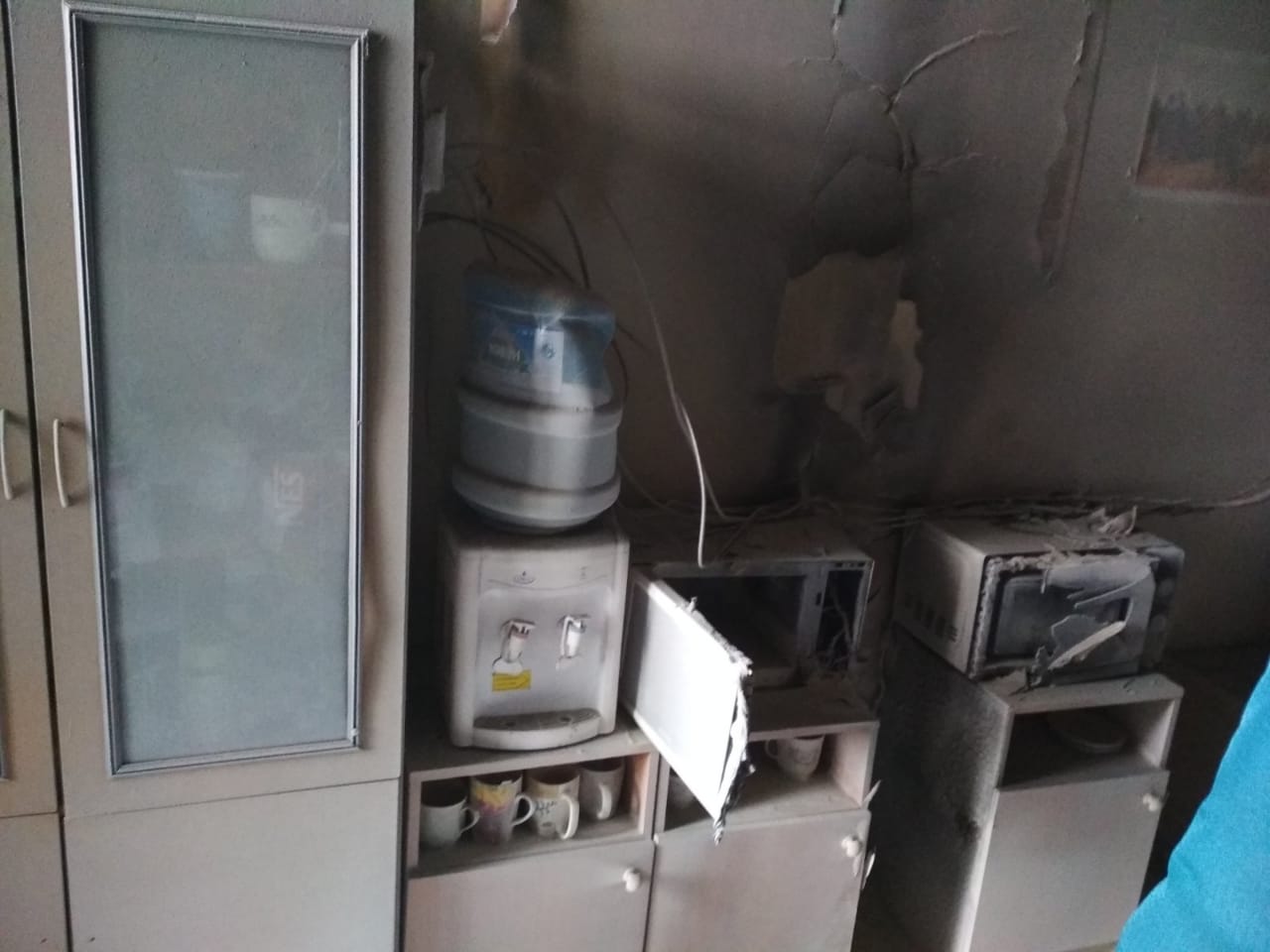 Появились фото с места пожара в пензенской больнице на Володарского