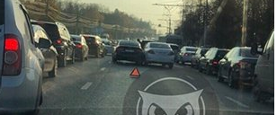 Причиной гигантского затора в Арбеково стали мелкие аварии