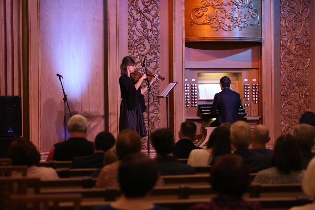 Итало-русский дуэт выступил в Пензенском Органном зале