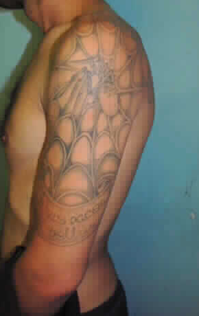 Никольская полиция разыскивает человека с татуировкой паутины