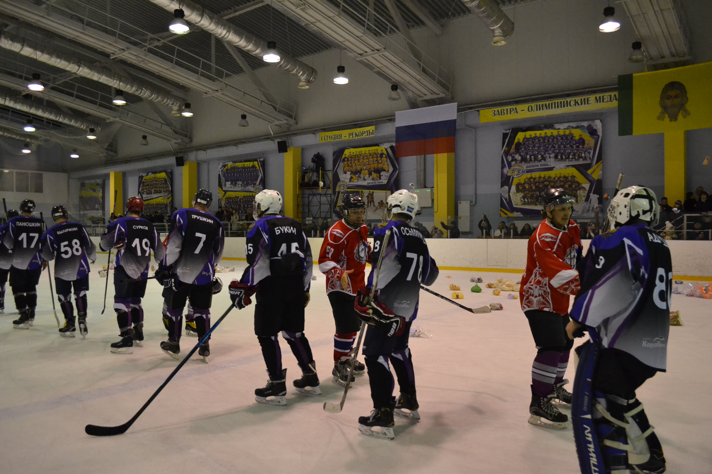 Хоккейная команда «Дионис» провела благотворительный матч