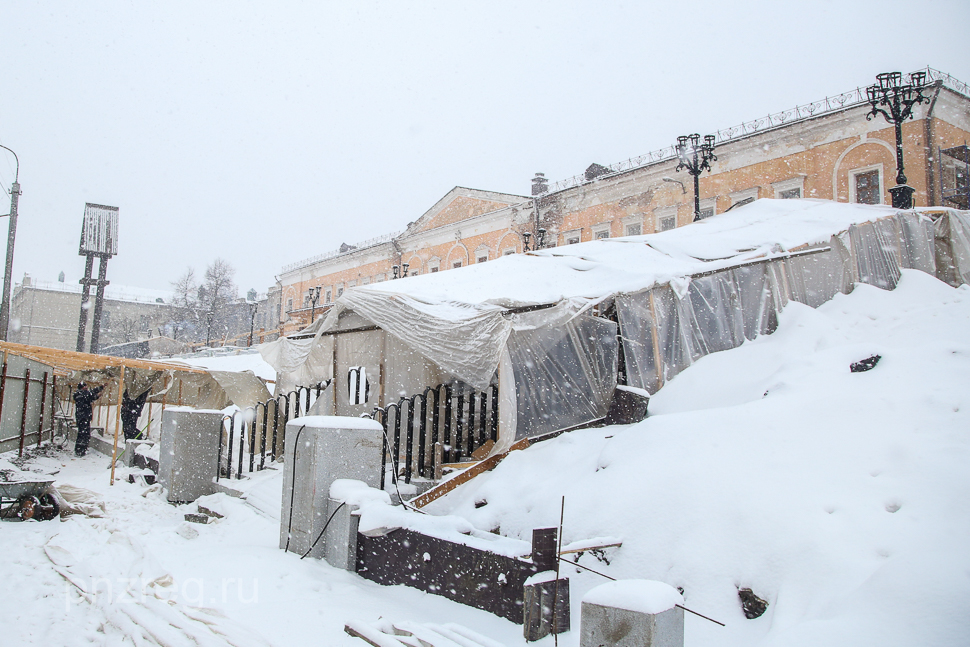 В Пензе украсят стройплощадку у Крепостного вала
