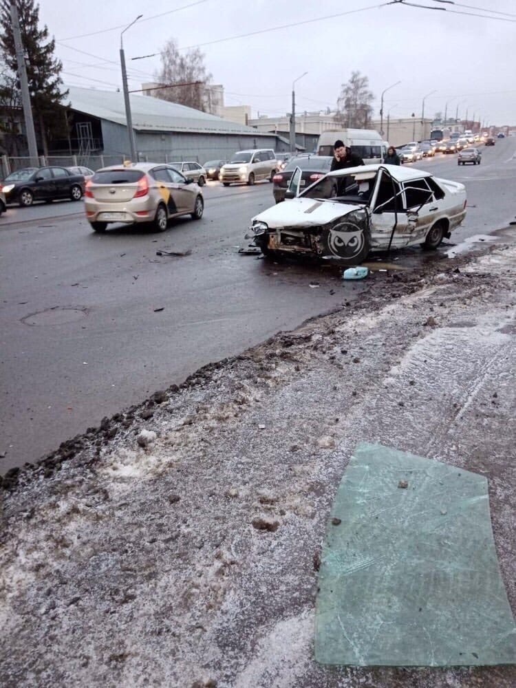 В Пензе на Гагарина произошло массовое ДТП