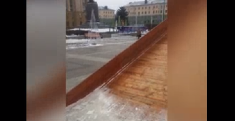 Пензячка пожаловалась на состояние главной городской горки