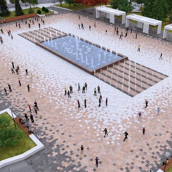 Жителям Пензы показали, как будет выглядеть Фонтанная площадь после открытия