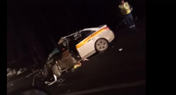 В Пензенской области автомобиль такси попал в жуткую аварию на М5