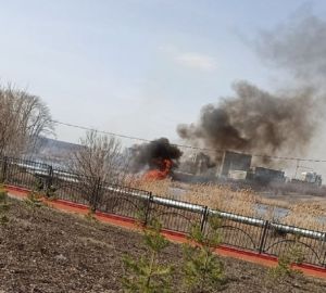 Что горит в Пензе возле горбольницы №6?