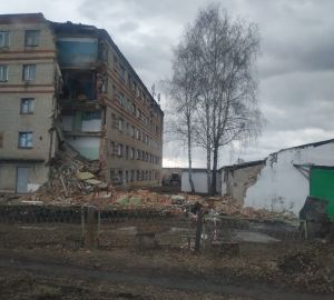 В Пензенской области обрушилось здание общежития