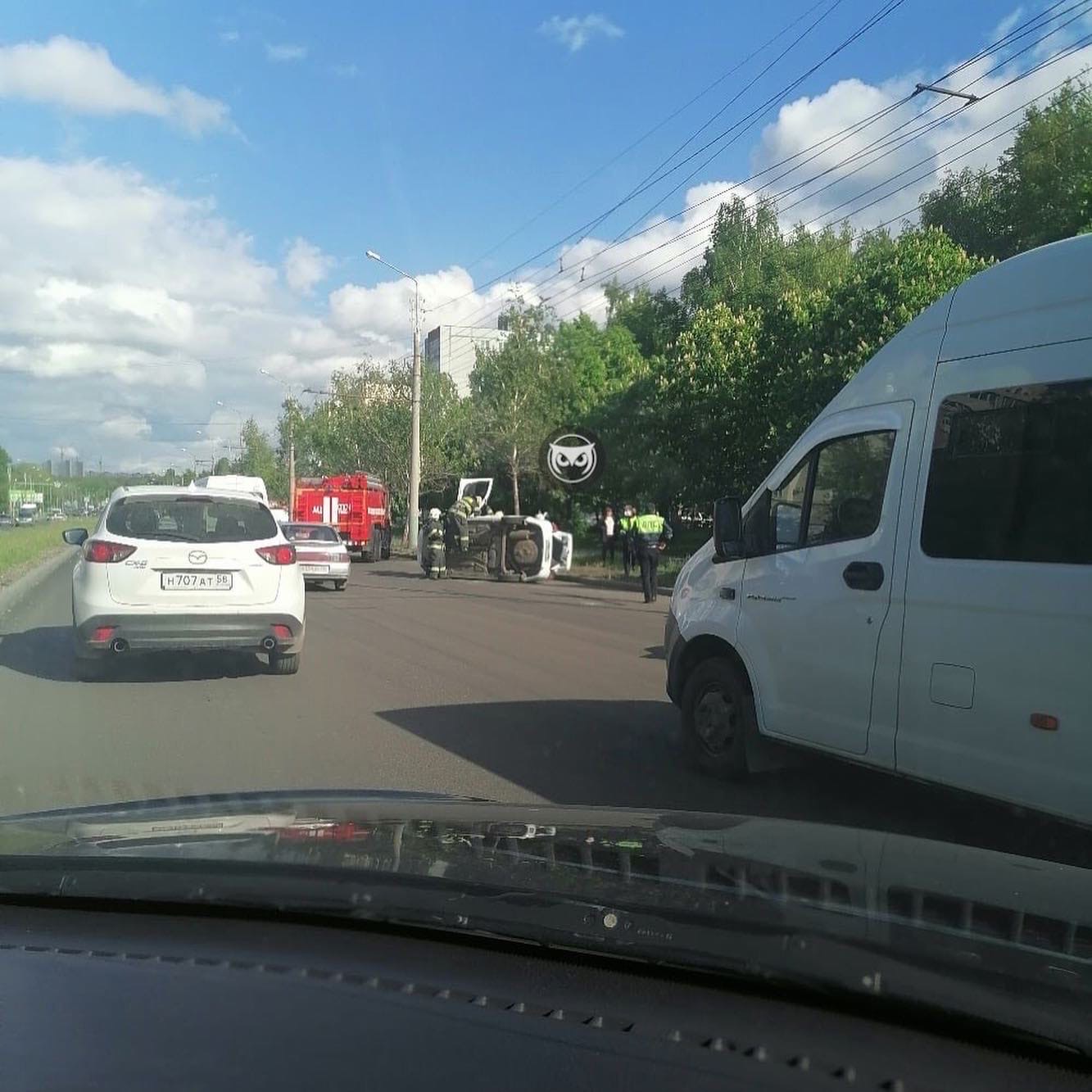 В Пензе в ДТП на проспекте Строителей пострадал молодой мужчина