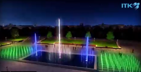 Длина нового фонтана в центре Пензы составит 50 метров
