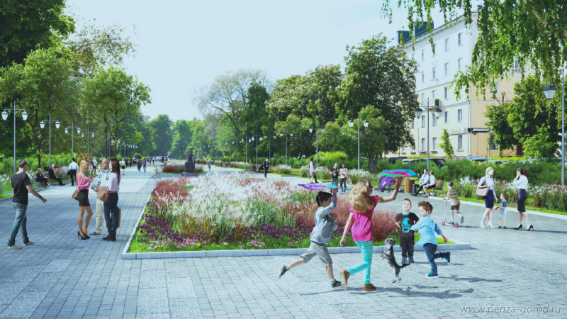 Три сквера в центре Пензы будут капитально отремонтированы
