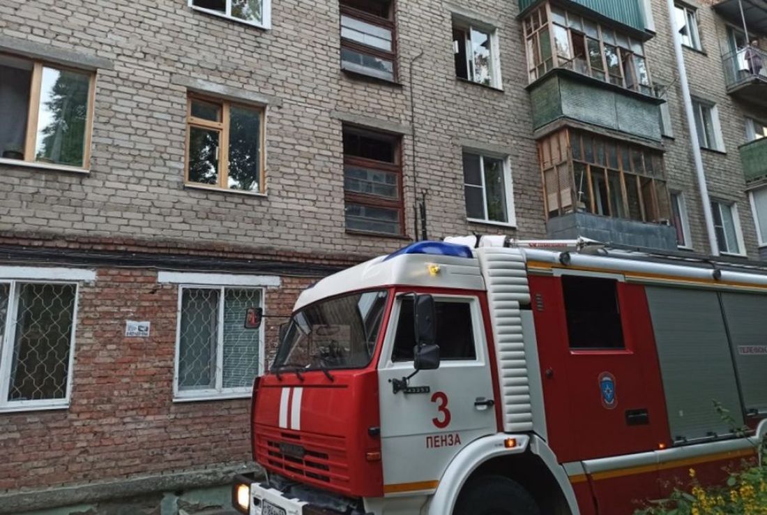 В пожаре на Попова в Пензе есть пострадавшие