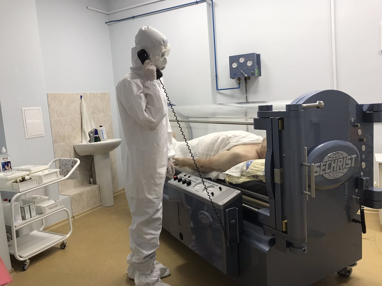 Заболевших «ковидом» пензенцев начали лечить при помощи барокамер