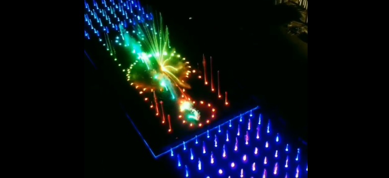 В сети появилось видео с пробного запуска фонтана в Пензе