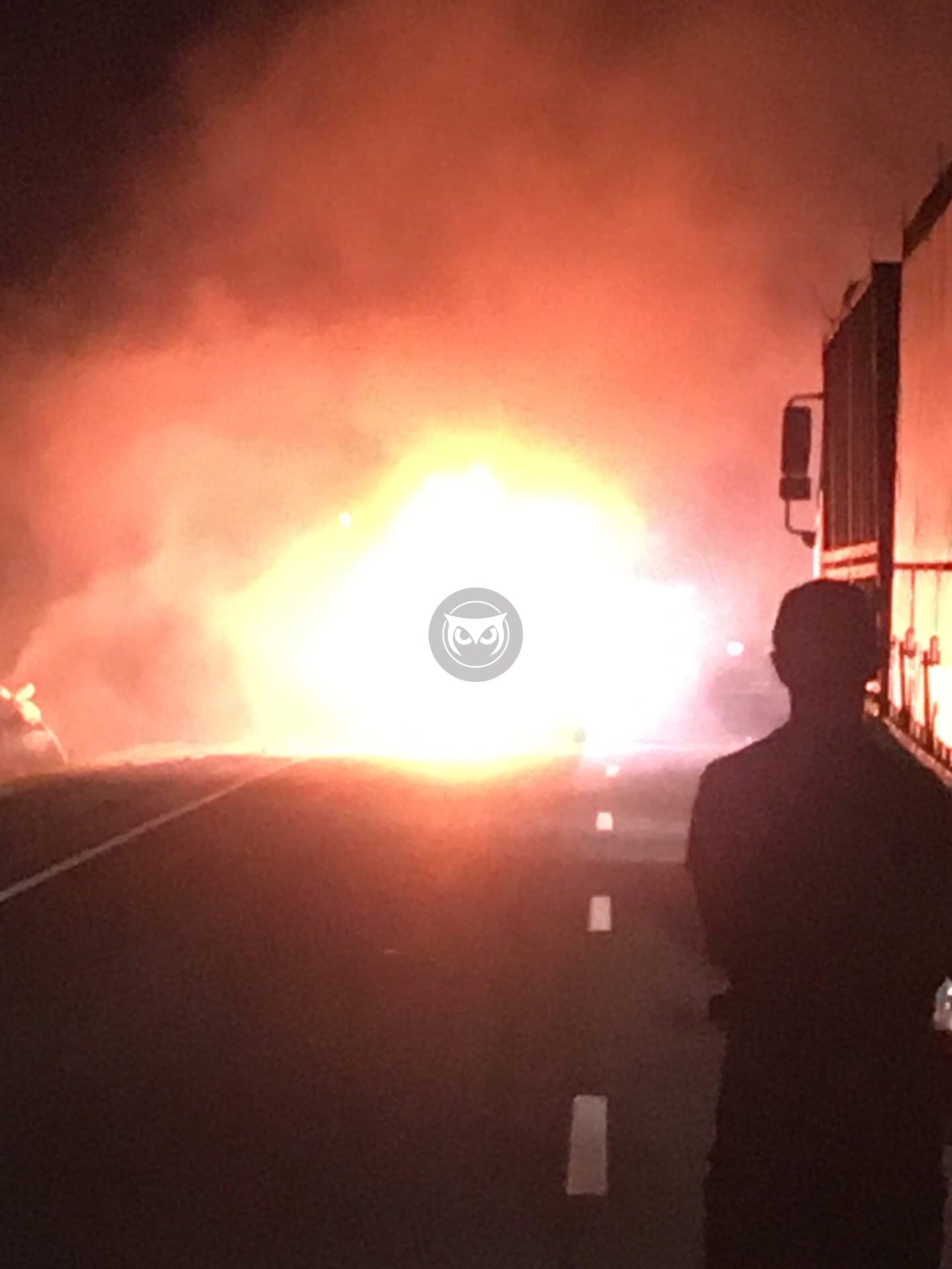 В Пензенской области водитель загоревшегося автомобиля попал в больницу