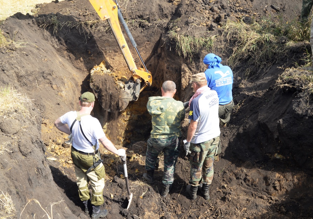 Пензенские поисковики нашли останки 10 расстрелянных фашистами бойцов