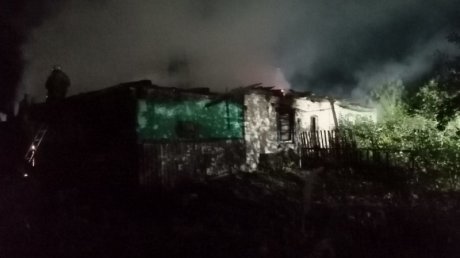 В Пензенской области в ночном пожаре погибли мужчина и женщина