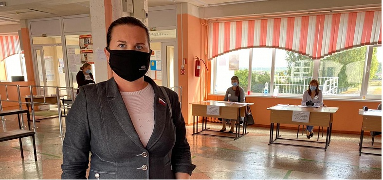 Ольга Чистякова приняла участие в выборах