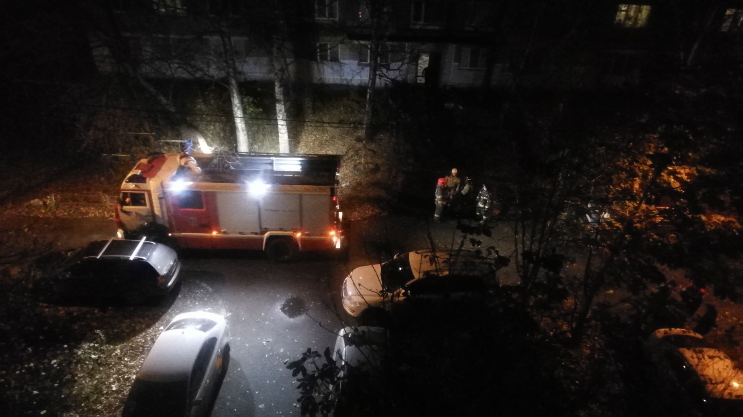 В Пензе ночью произошел пожар на Коммунистической