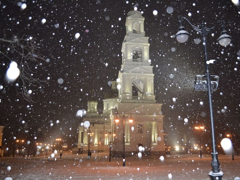 Пенза. Первый снегопад
