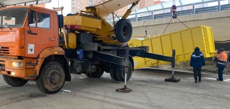 В Пензе завершился монтаж новой снегоплавильной станции