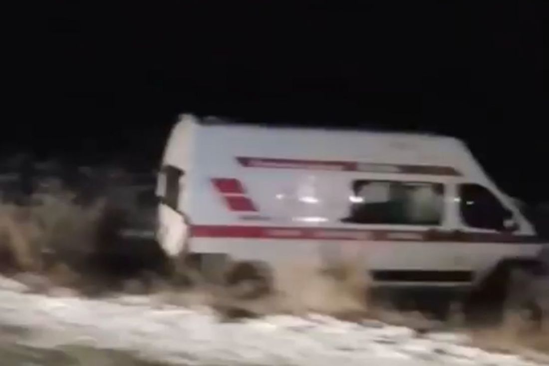 В селе под Пензой в кювет улетела «скорая помощь»