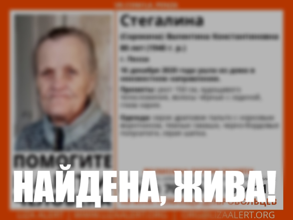 В Пензе спустя сутки нашли пропавшую 80-летнюю старушку