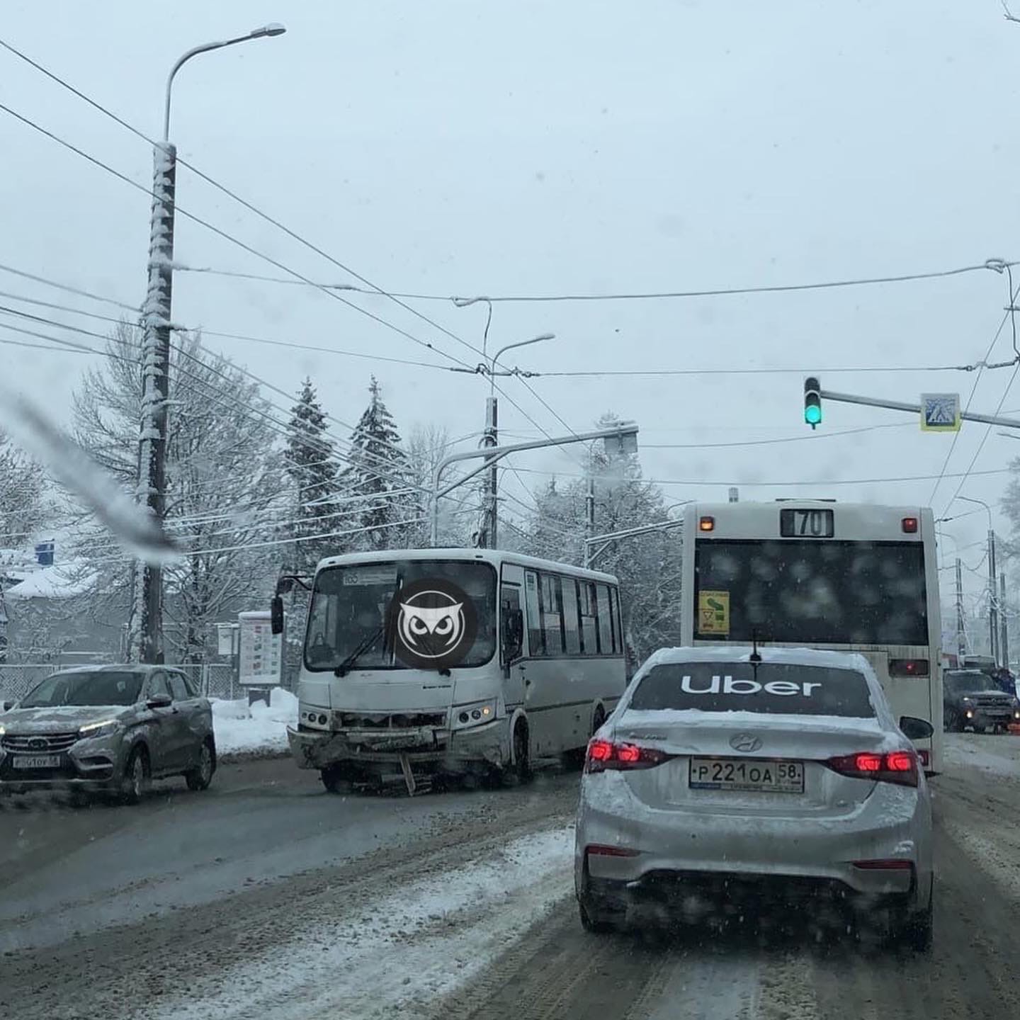 В Пензе в ДТП с автобусом ПАЗ пострадали три человека