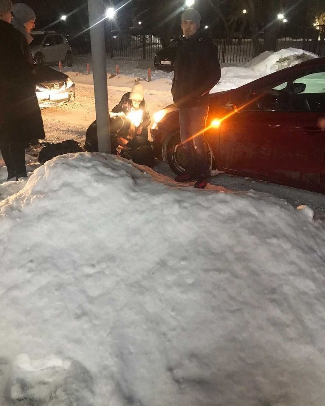 В Спутнике водитель сбил ребенка на пешеходном переходе