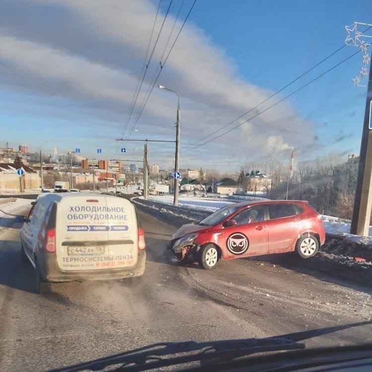 Из-за морозов утро началась для пензенцев с массовых ДТП