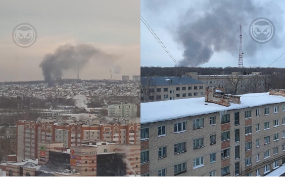 В Пензе горит частный дом в микрорайоне Райки