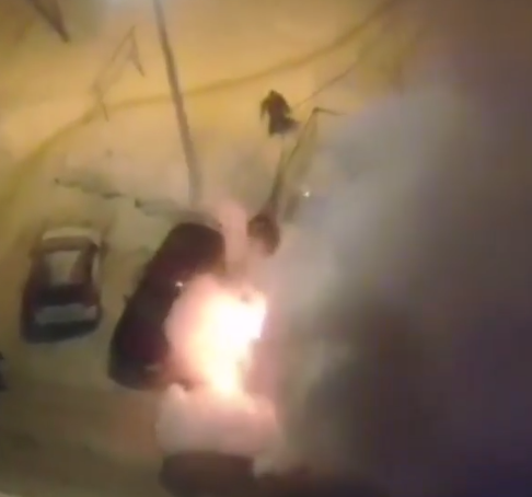 В Пензе поджигатель иномарки на улице Ленина попал на видео