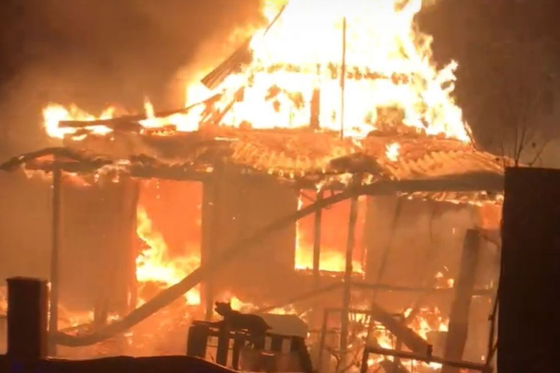 Под Пензой в праздничные дни сгорела дача